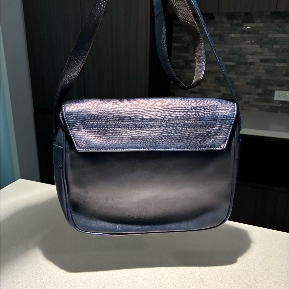 Fendi vintage Blue Leather Shoulder Bag - Picture 14 of 15